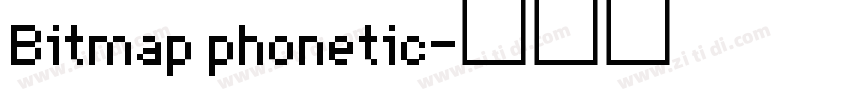 Bitmap phonetic字体转换
